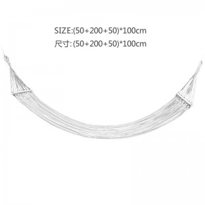HM024 Outdoor Camping Canvas hammock with Wooden Spread Bar