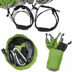 HM004 Travel Hammock with tree sleeve and ropes