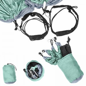 HM004 Travel Hammock with tree sleeve and ropes