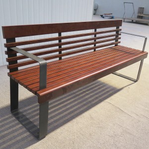 1.5/1.8 Meters Patio Wood Outdoor Bench For Outside Wholesale Street Furniture