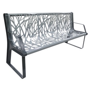 Park Street Commercial Outdoor Bench Steel With...