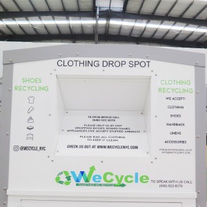 Red Cross Clothing Donation Drop Box Metal Clothes Donation Collection Bins16