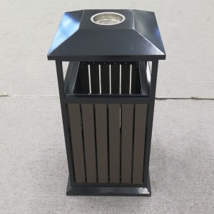 Street Park Plastic Wood Dustbin with Moskray 3