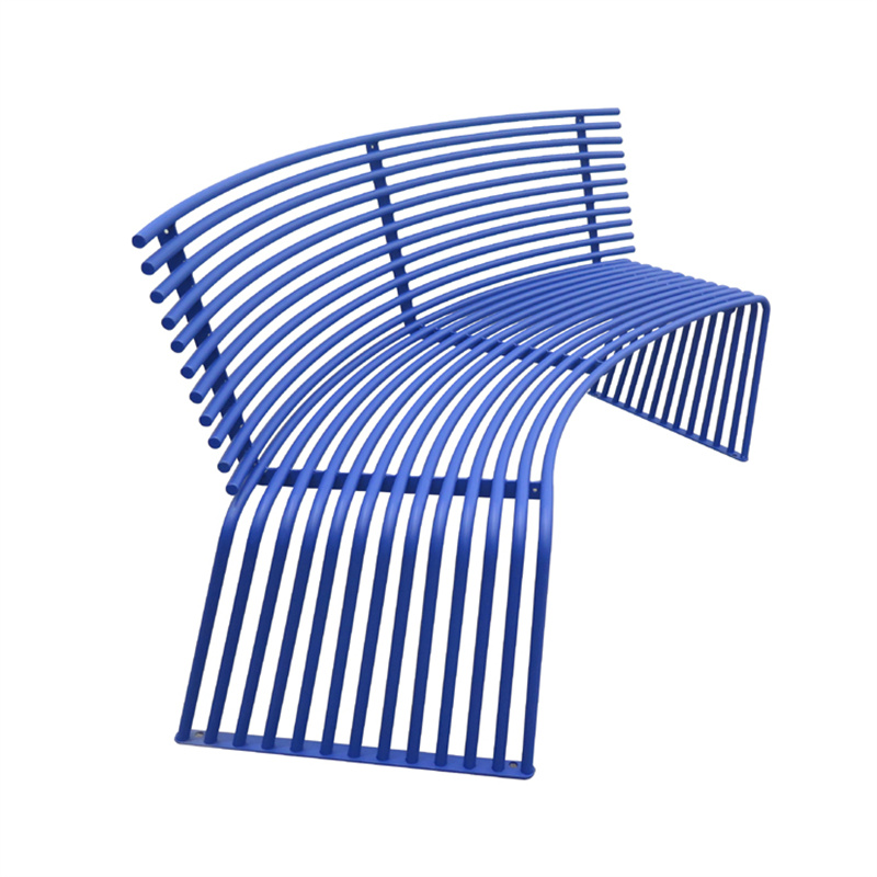 Waho Steel Tube Curved Bench Chair Manufacturer