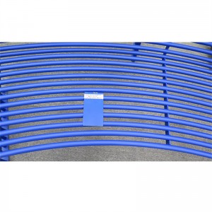 Outside Curved Steel Tube Outdoor Bench Chair Manufacturer 10