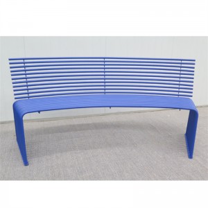 Outside Curved Steel Tube Outdoor Bench Chair Manufacturer4