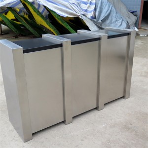 3 Mu 1 Stainless Steel Classify Recycle Bin For Park Street 11
