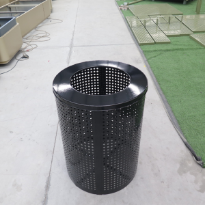 outdoor trash can