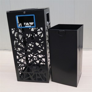 Модерен дизайн Метални външни кофи за боклук Street Park Factory Custom2