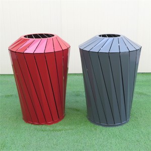 Carrer de classificació d'acer Papereres reciclades Parc a l'aire lliure de colors 2