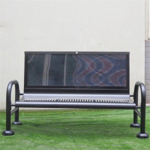 City Municipal Park Metal Commercial Advertising Benches For Street7