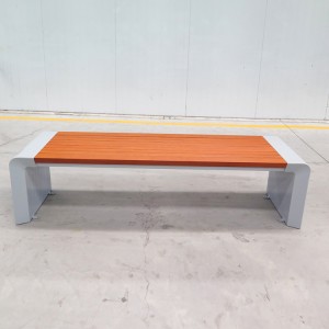 Outdoor Street Furniture Modern Wood Park Benches Without Back11