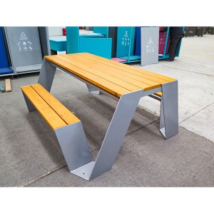 Moderni dizajn, komercijalni stol za piknik, vanjski urbani ulični namještaj (6)