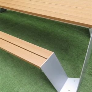 Mesa de picnic comercial de deseño moderno Mobiliario urbano urbano ao aire libre 8