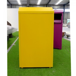 Large Capacity Charity Metal Clothing Donation Bin Factory Wholesale 3