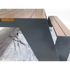 Moderne design Kommercielt picnicbord Udendørs Urban Gademøbler (14)