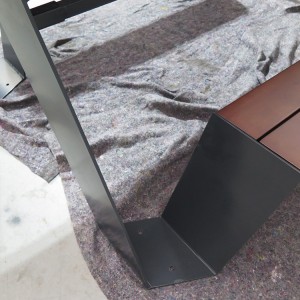Modern Design Commercial Picnic Table Panlabas na Urban Street Furniture (9)