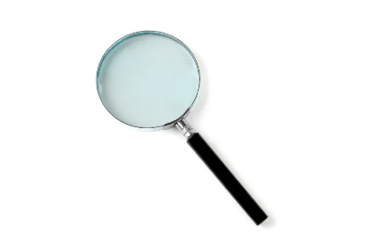Acrylic lens and glass lens for magnifier