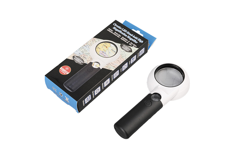 High Power Dual Lenses 10X 30X Plastic Hand Holding Magnifier 05