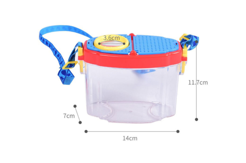 MG20167-B  Kids Toy Insect Viewer Clear Box Jar Holder Magnifier 02