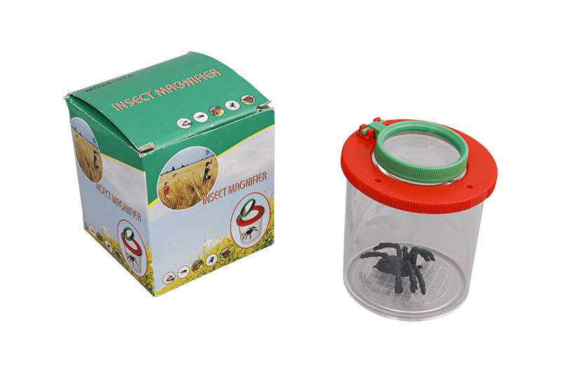 MG20167A  Hot selling plastic insect box magnifying glass Jar 01