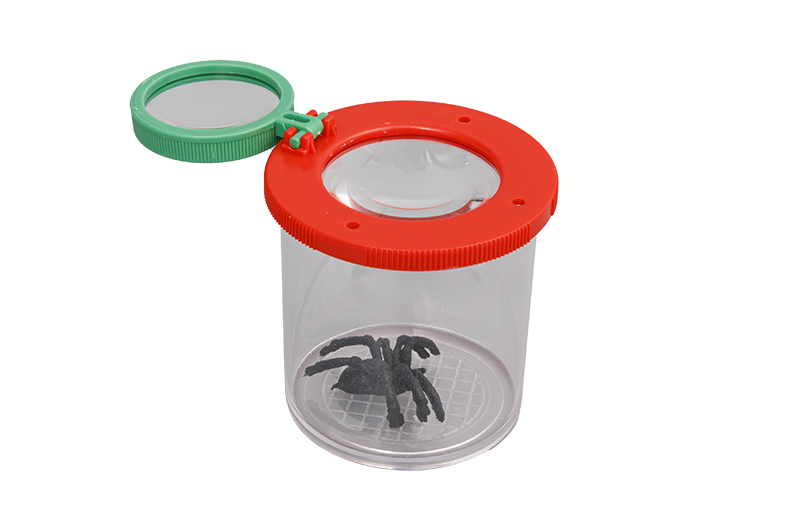 MG20167A  Hot selling plastic insect box magnifying glass Jar 02