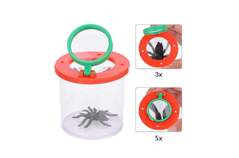 MG20167A  Hot selling plastic insect box magnifying glass Jar 04