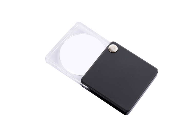 Plastic Rotatable Lens Pocket Magnifier Gift Magnifying Glass 05
