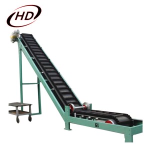 Large inclination belt conveyor