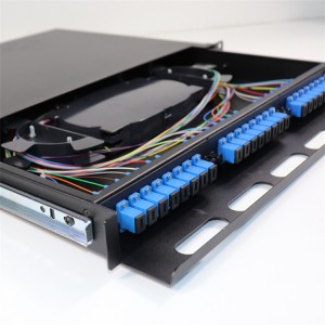 High Quality for FTTH 12-24 Core Sc/FC/St/LC Rack Mount Splicing Fiber Optic Patch Panel/Termination Box/ODF
