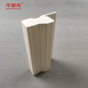 Hot sale indoor wpc nail fin wpc door frame moisture proof wooden grain nail fin decoration material