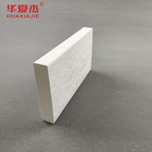 New design wpc door frame WPC architraves wood grain coining wpc baseboard indoor decoration