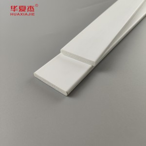 wholesale cost price 3/8 x 1-1/4 door stop pvc decorative moulding indoor profile white plank