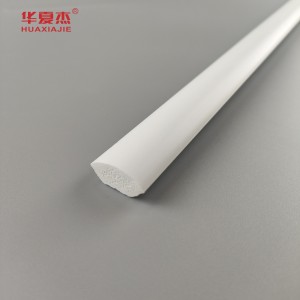 Hot sale PVC moulding white 3/4 x 3/4 cove profile pvc for home interior and exterior decoration