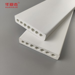 High quality termite proof 54mm x 14mm pvc base board 9/16 x 2-7/64 Colonial casing skirting indoor decoration