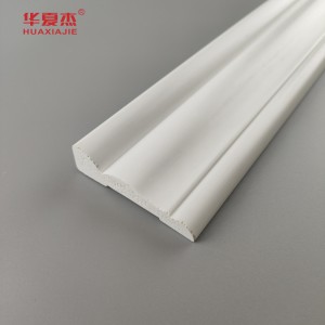 Good factory price 19/32 x 2-23/32 colonial casing white pvc skirting waterproof baseboard