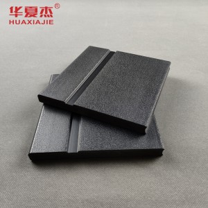 Hot sale black PVC base board indoor moisture proof skirting pvc profile for home decoration