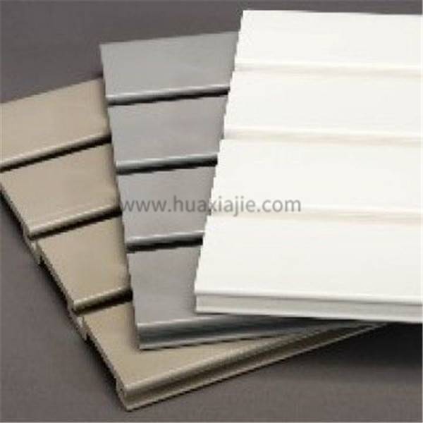 PriceList for Color Design Plastic Pvc Panel - 12″ width PVC slatwall panel with white/black/grey/taupe color for garage – Huaxiajie