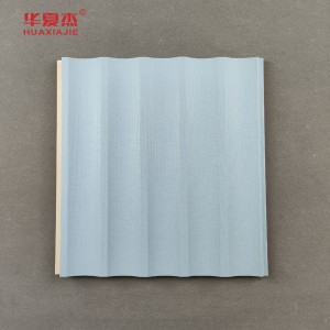 New design u-shaped panels wpc wall decoration blue board popular hollow wpc wall panel