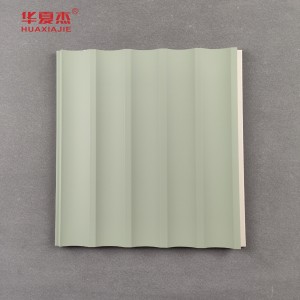 Best selling u-shaped wpc wall panel green decoration wall panels laminated for building material