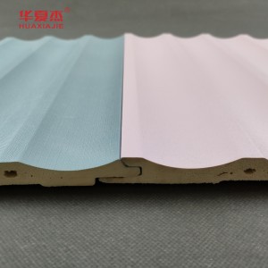 Good price u-shaped wall wpc panels laminated pink wall wpc panels interior and exterior decoration