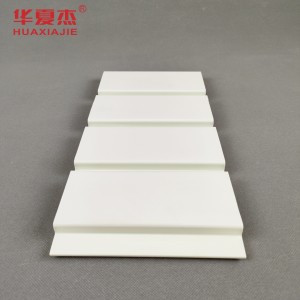 Hot sale pvc slat wall White panel indoor pvc garage wall decoration material