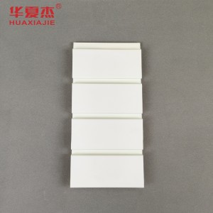 Hot sale pvc slat wall White panel indoor pvc garage wall decoration material