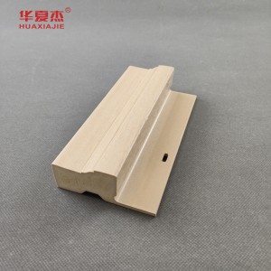 Factory price wpc door frame white cape flat casing J-channel smooth surface wpc moulding