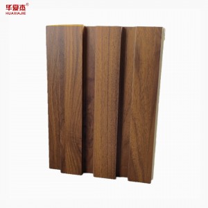 Good price wpc fluted wall panel green moisture proof durable pvc wall panel for interior decoration