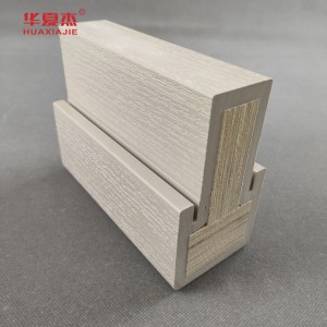 Durable LVL reinforce wpc mull post wood plastic pvc wpc door frame production