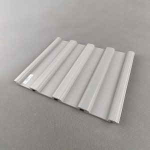 US standard pvc slatwall panel slot wall 12inch width grey white color for interior fire rated
