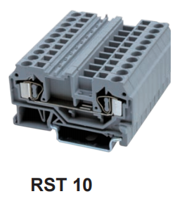 RST10 Feed-through Spring Terminal Block