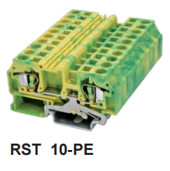RST16-PE プルバック接地スプリング端子台