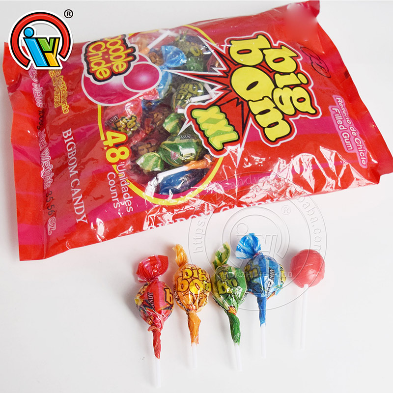 Flluskë çamçakëz fryrje karamele pop lollipop
